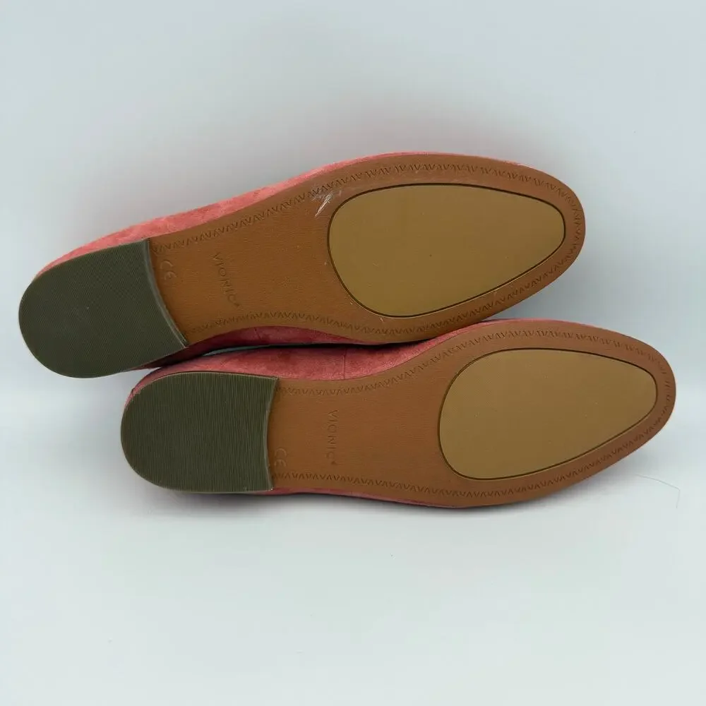 Vionic Dusty Rose Suede Loafers Women's 11 NWOT